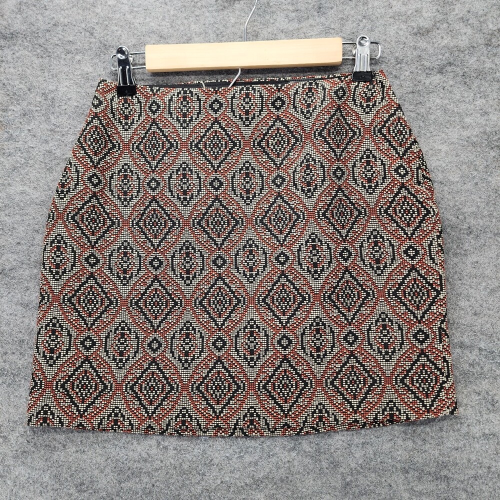 H&M Skirt Womens 4 Straight Pencil Jaquard